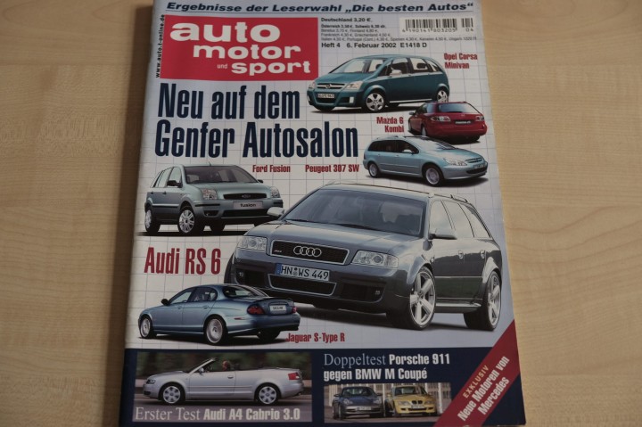 Deckblatt Auto Motor und Sport (04/2002)